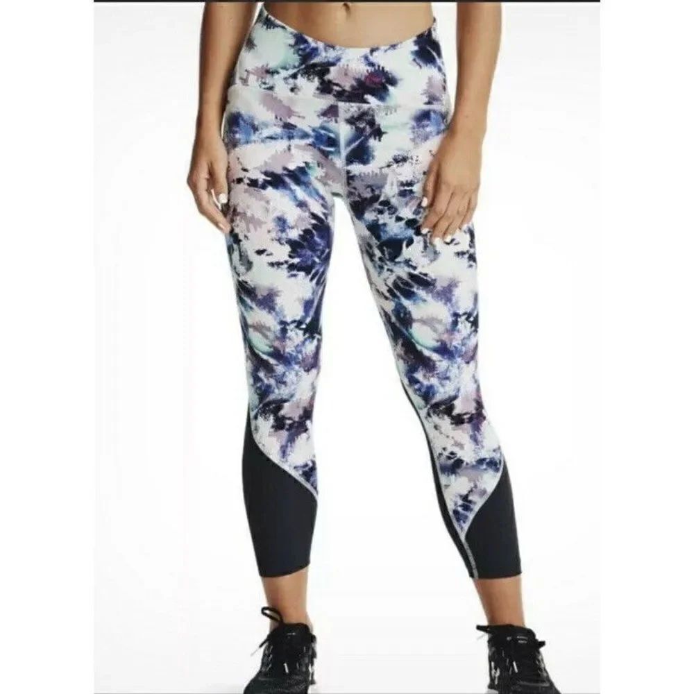 Under Armour Women's Multicolor UA Fly Fast Printed Crop Leggings Small NWT
